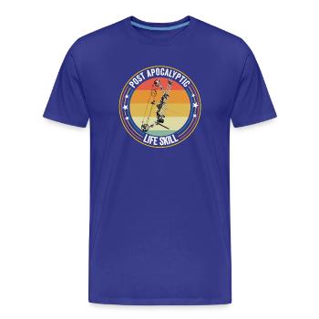 Bogenschießen Postapokalyptische Lebensfähigkeit - Männer Premium Bio T-Shirt - Königsblau - Vorne - Damien (186cm)