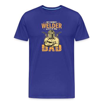 Schweißer Spruch Geschenke Für Metallbauer  - Männer Premium Bio T-Shirt - Königsblau - Vorne - Damien (186cm)