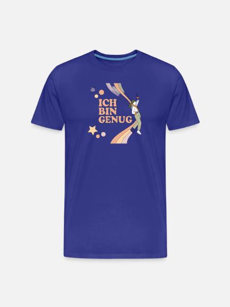 Ich bin Genug – Pastell Regenbogen Held - Männer Premium Bio T-Shirt - Königsblau