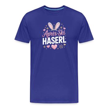 Après-ski bunny hut fun Skier ski bunny - Men's Premium Organic T-Shirt - royal blue - Front - Damien (186cm)