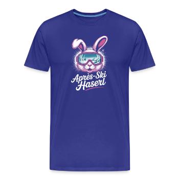 Après-ski bunny hut fun Skier ski bunny - Men's Premium Organic T-Shirt - royal blue - Front - Damien (186cm)