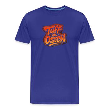 Tuff im Osten - Männer Premium Bio T-Shirt - Königsblau - Vorne - Damien (186cm)