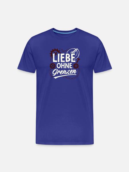 Liebe Ohne Grenzen Gear - Männer Premium Bio T-Shirt - Königsblau