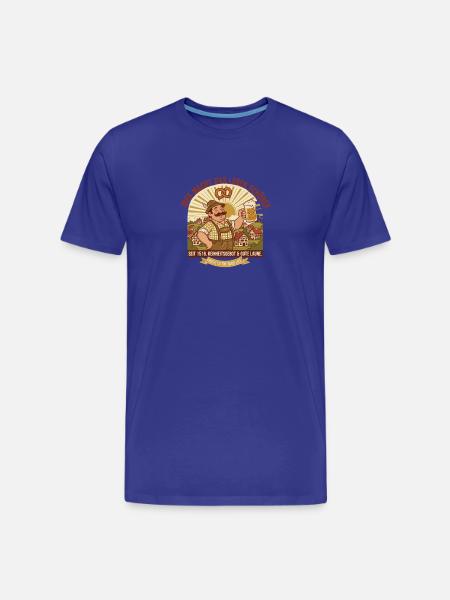 Bayerische Bierfreude Prost - Männer Premium Bio T-Shirt - Königsblau