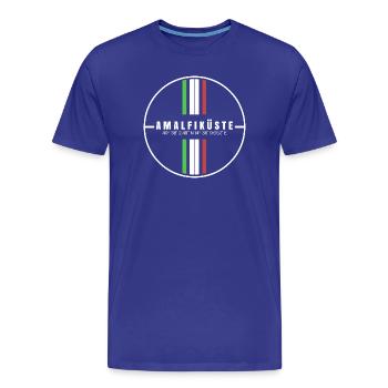 Amalfiküste Koordinaten - Männer Premium Bio T-Shirt - Königsblau - Vorne - Damien (186cm)