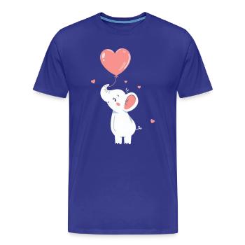 Geschenk Mutter Muttertag Geschenk Mama Geschenke - Männer Premium Bio T-Shirt - Königsblau - Vorne - Damien (186cm)