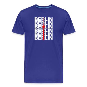TOUR DE TÉLÉVISION DE BERLIN, ALEX POINT DE REPÈRE DIT EST BERLIN - T-shirt bio Premium Homme - bleu roi - Devant - Damien (186cm)