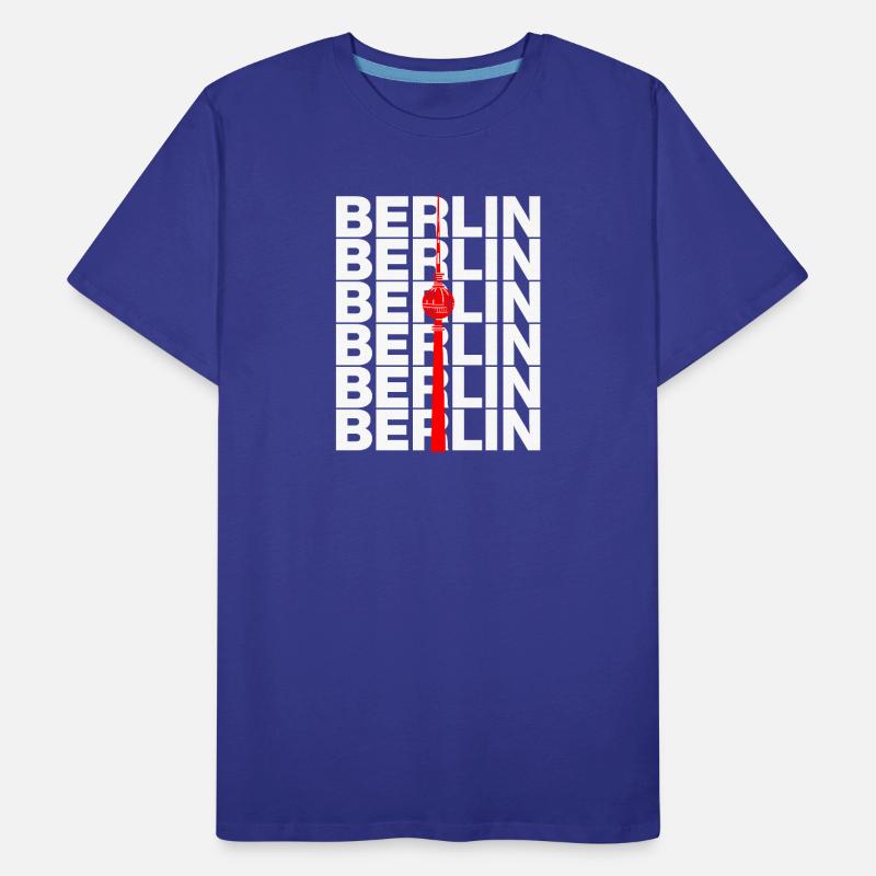 TOUR DE TÉLÉVISION DE BERLIN, ALEX POINT DE REPÈRE DIT EST BERLIN T-shirt bio Premium Homme