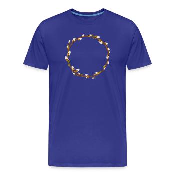 Simple couronne de saule – Décoration printanière - T-shirt bio Premium Homme - bleu roi - Devant - Damien (186cm)