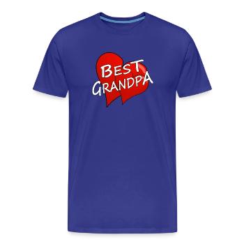 meilleur grand-père - T-shirt bio Premium Homme - bleu roi - Devant - Damien (186cm)