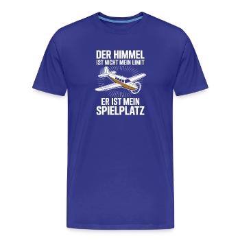 The sky is not my limit, it is mine - Men's Premium Organic T-Shirt - royal blue - Front - Damien (186cm)