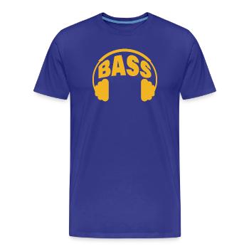 Basse - T-shirt bio Premium Homme - bleu roi - Devant - Damien (186cm)