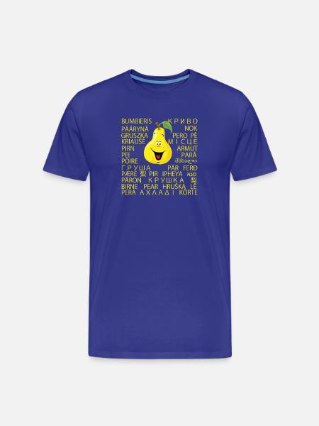 Pear - Men's Premium Organic T-Shirt - royal blue