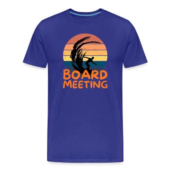 Surfing Board Meeting - Men's Premium Organic T-Shirt - royal blue - Front - Damien (186cm)