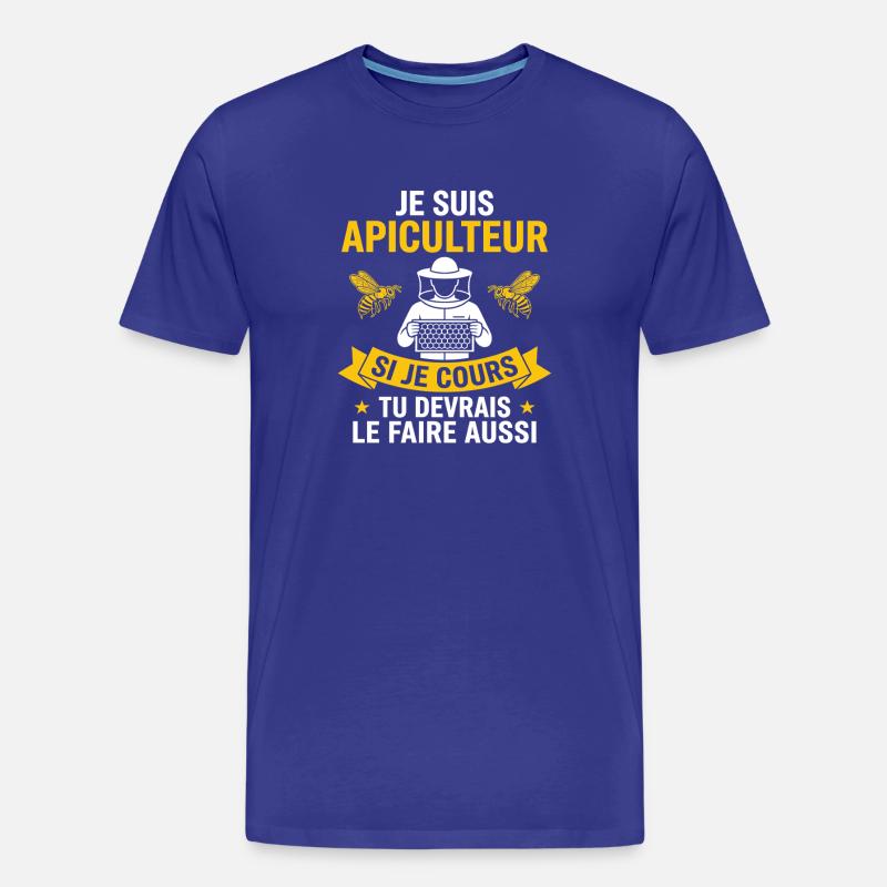 Ich bin Honigbienenzüchter - Männer Premium Bio T-Shirt - Königsblau