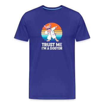 Vétérinaire Médecine vétérinaire Vétérinaire - T-shirt bio Premium Homme - bleu roi - Devant - Damien (186cm)