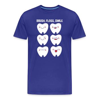 Rezeptionist Zahnarzt - Männer Premium Bio T-Shirt - Königsblau - Vorne - Damien (186cm)