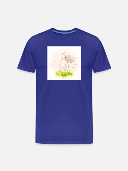 Freiheit im Wind - Männer Premium Bio T-Shirt - Königsblau