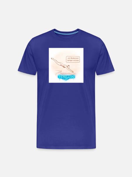 Poolside Rebellion - Men's Premium Organic T-Shirt - royal blue
