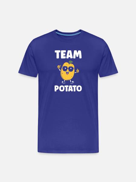 Team Potato Wacky Cartoon - Men's Premium Organic T-Shirt - royal blue