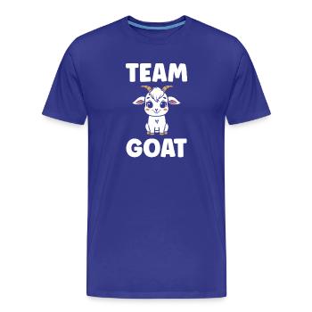 Team Ziegenziegen-Cartoon - Männer Premium Bio T-Shirt - Königsblau - Vorne - Damien (186cm)