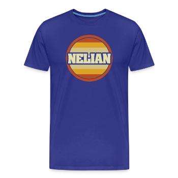 Prénom Nelian - T-shirt bio Premium Homme - bleu roi - Devant - Damien (186cm)