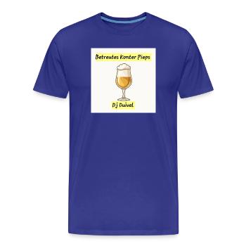 Boissons Pieps au comptoir - T-shirt bio Premium Homme - bleu roi - Devant - Damien (186cm)