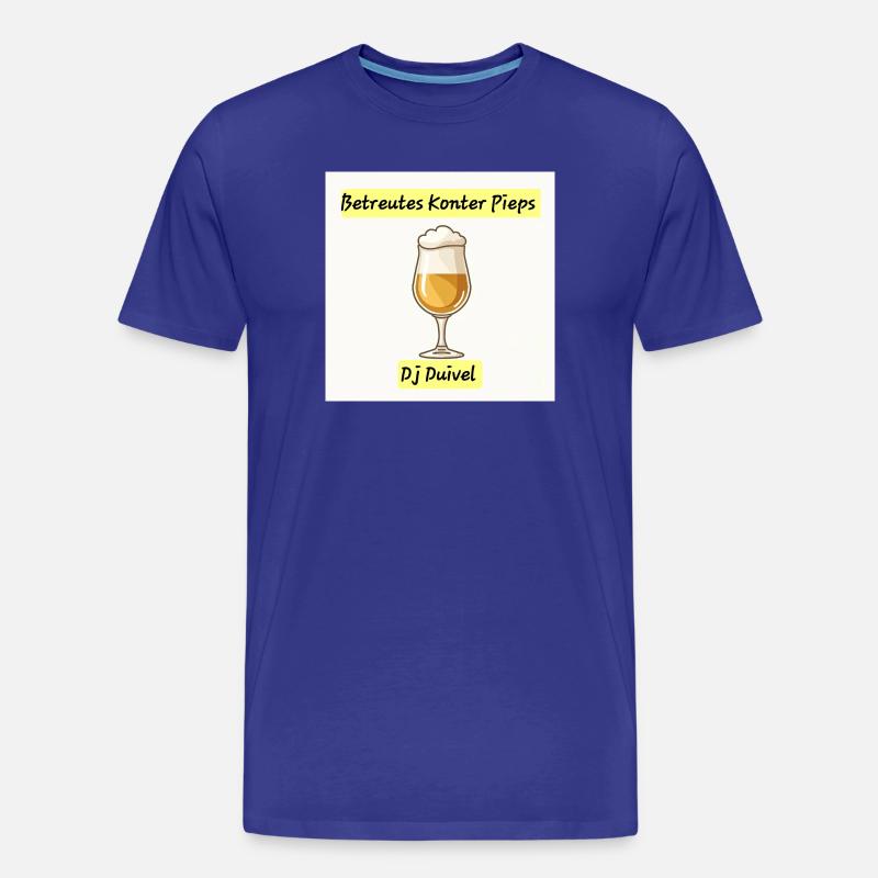 Konter Pieps trinken  - Männer Premium Bio T-Shirt - Königsblau