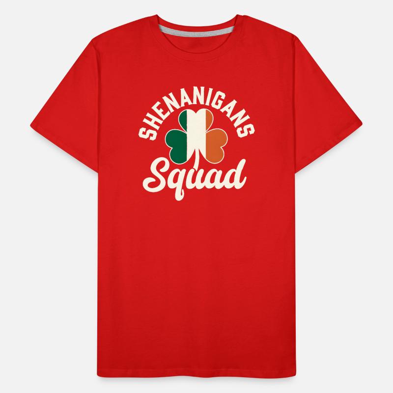 Shenanigans Squad Shamrock Men's Premium Organic T-Shirt