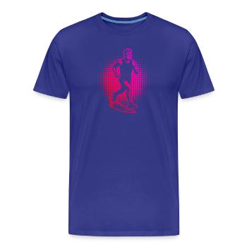 Running Liebe klarer Look für Rennen - Männer Premium Bio T-Shirt - Königsblau - Vorne - Damien (186cm)