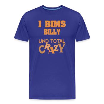 first name Billy - Men's Premium Organic T-Shirt - royal blue - Front - Damien (186cm)