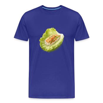 Wrap à sushi à la laitue - T-shirt bio Premium Homme - bleu roi - Devant - Damien (186cm)