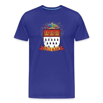 Armoiries Alaaf de Cologne Confettis - T-shirt bio Premium Homme - bleu roi - Devant - Damien (186cm)
