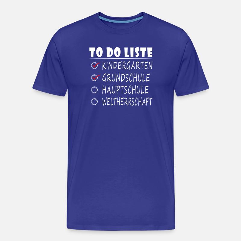 Lehrer Hauptschule Abschiedsgeschenk Abschied - Männer Premium Bio T-Shirt - Königsblau