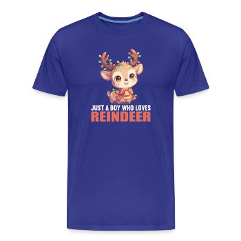 Renne Renne - T-shirt bio Premium Homme - bleu roi - Devant - Damien (186cm)