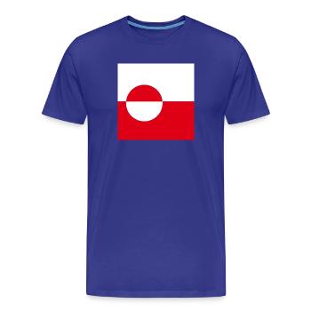 Groenland - T-shirt bio Premium Homme - bleu roi - Devant - Damien (186cm)