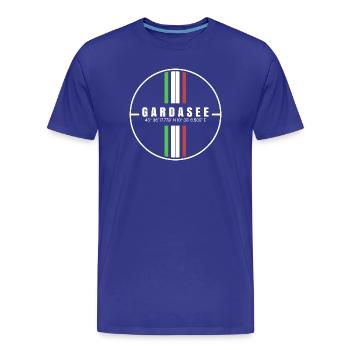 Gardasee Koordinaten - Männer Premium Bio T-Shirt - Königsblau - Vorne - Damien (186cm)