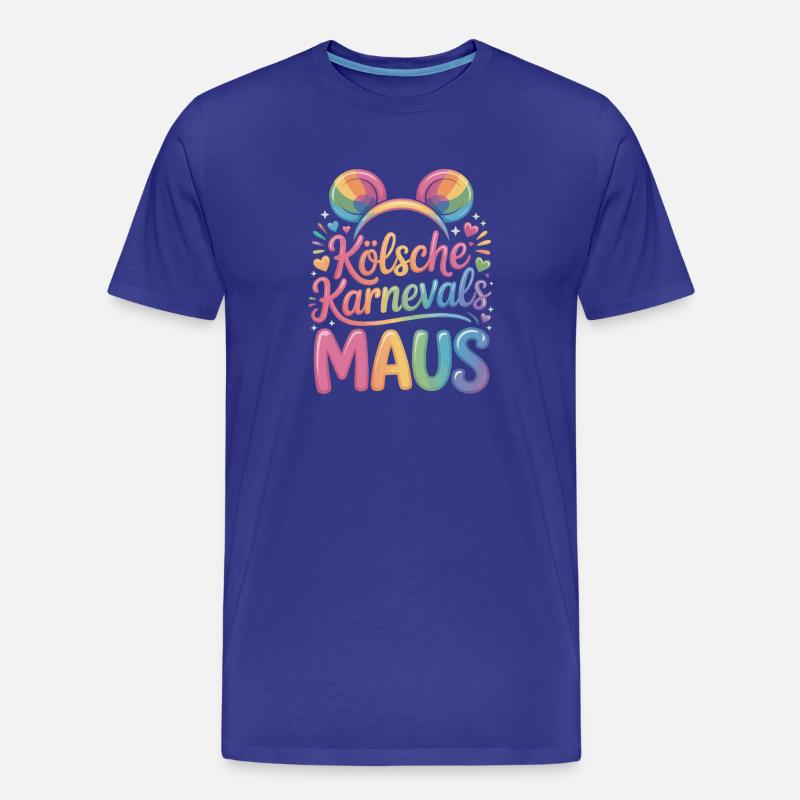 Kölsche Karnevalsmaus Karneval Köln Kölner Maus - Männer Premium Bio T-Shirt - Königsblau