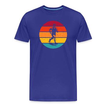 Frisches Running Motiv für Rennen - Männer Premium Bio T-Shirt - Königsblau - Vorne - Damien (186cm)