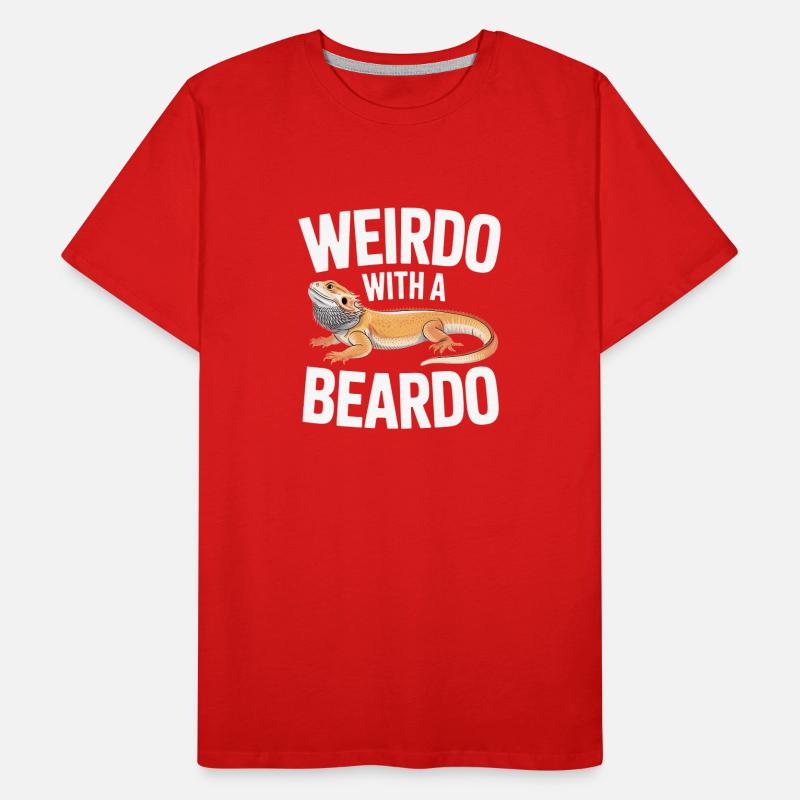 Weirdo mit Bartkind Männer Premium Bio T-Shirt