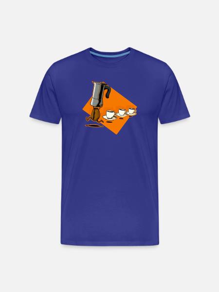 Coffee Time - Men's Premium Organic T-Shirt - royal blue