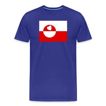 Groenland - T-shirt bio Premium Homme - bleu roi - Devant - Damien (186cm)