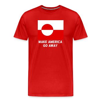 Greenland - Men's Premium Organic T-Shirt - red - Front - Damien (186cm)