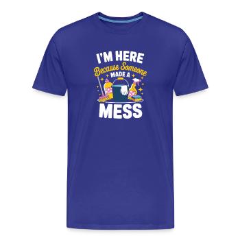 Cleaning Lady Household Professional Humor - Men's Premium Organic T-Shirt - royal blue - Front - Damien (186cm)