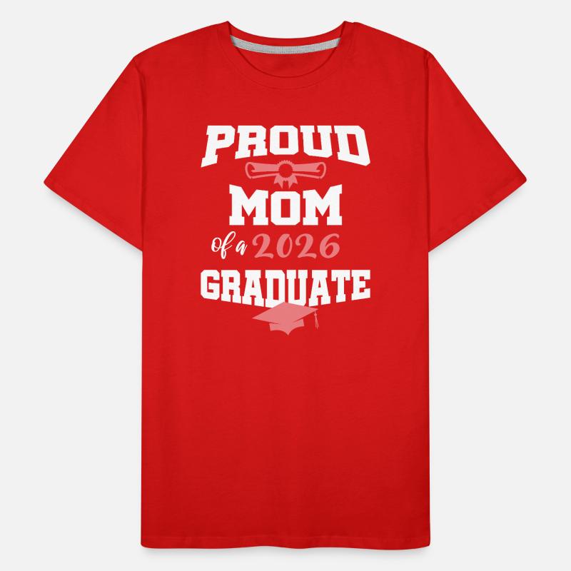 Stolze Mutter Absolvent 2026 Bachelor Master Männer Premium Bio T-Shirt