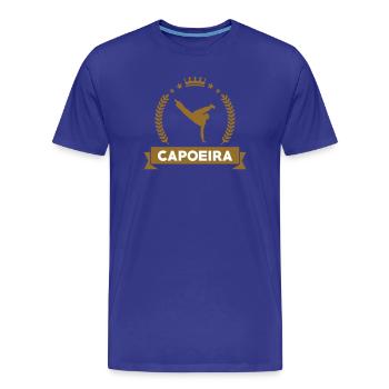 Capoeira - Combat - Danse - T-shirt bio Premium Homme - bleu roi - Devant - Damien (186cm)
