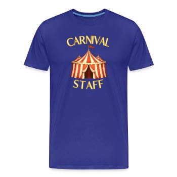 Carnival Staff - Zirkus Familie Circus - Männer Premium Bio T-Shirt - Königsblau - Vorne - Damien (186cm)