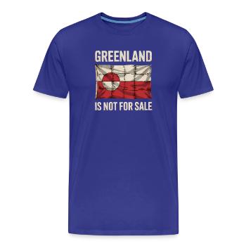 Grönland steht nicht zum Verkauf! - Grönland / Grønland - Männer Premium Bio T-Shirt - Königsblau - Vorne - Damien (186cm)