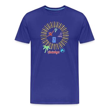Antalya Beach Magic Circle - Men's Premium Organic T-Shirt - royal blue - Front - Damien (186cm)