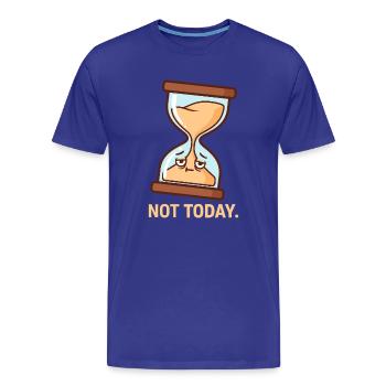 Le Sablier réticent - T-shirt bio Premium Homme - bleu roi - Devant - Damien (186cm)